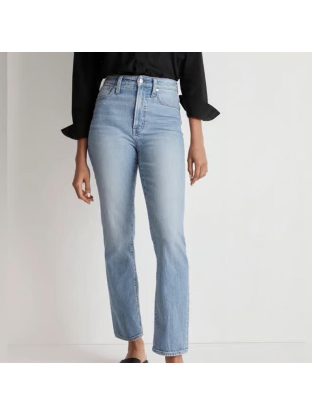 Madewell The Perfect Vintage Straight High Rise Jeans Ferman Wash Denim Size 27
